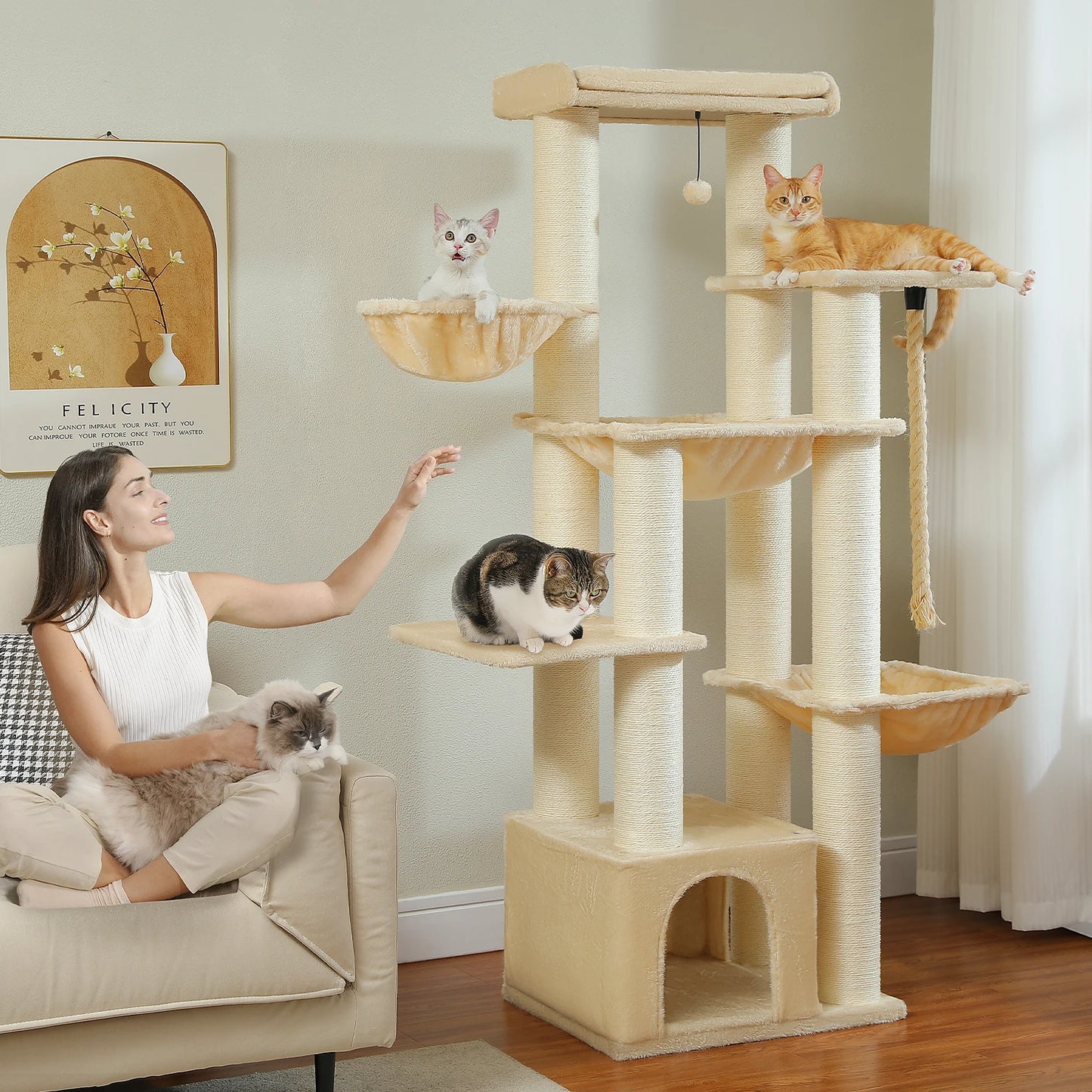 MQ Cat Tree with Scratching Posts